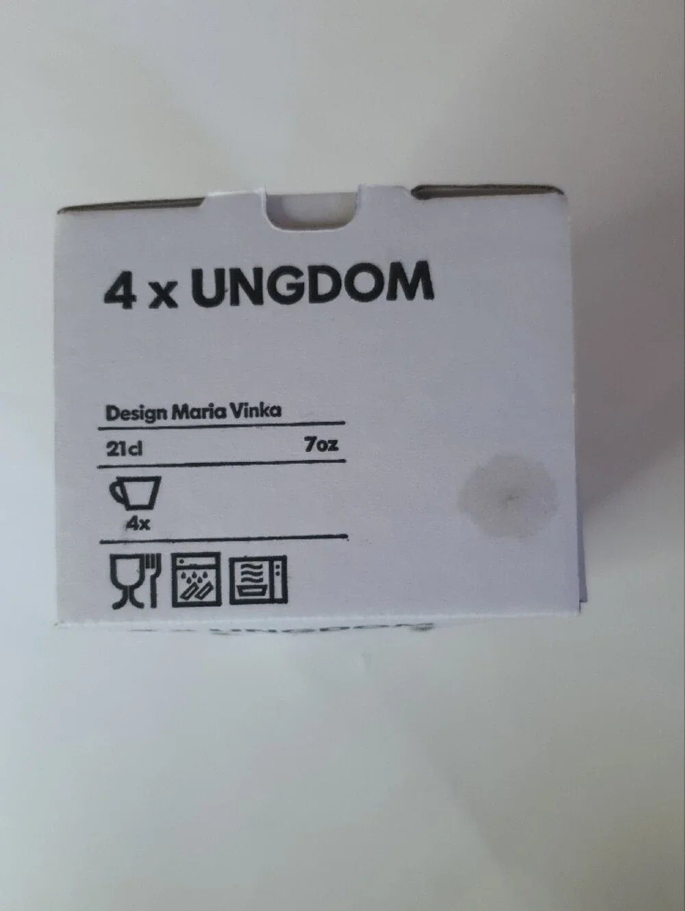 Ikea Ungdom Cups / Mugs Set of 4 + Free Gift
